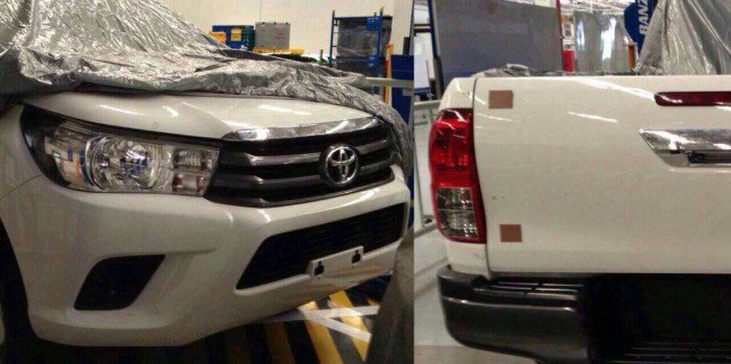 Trompa de la nueva Toyota Hilux