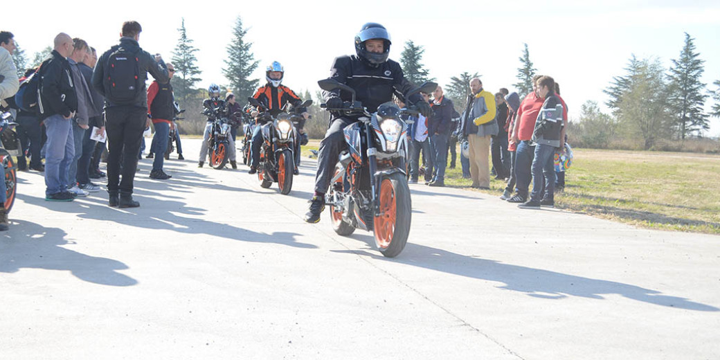 la prueba KTM Duke 390